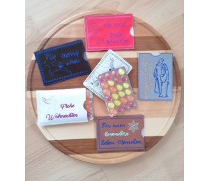 Stickserie ITH - Schokolinsen Adventskalender to go Hüllen